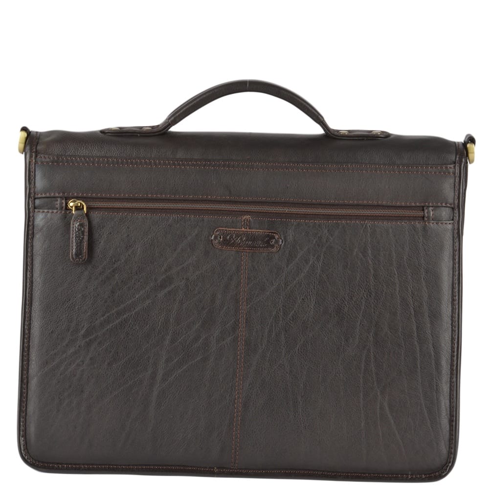 Tasker & Shaw | Luxury Menswear | Ealing traditional leather briefcase