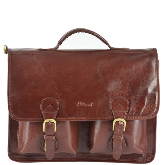 Tasker & Shaw | Luxury Menswear | Ealing traditional leather briefcase
