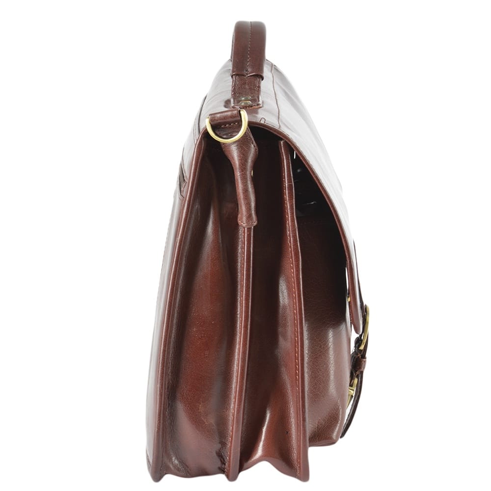 Tasker & Shaw | Luxury Menswear | Ealing traditional leather briefcase