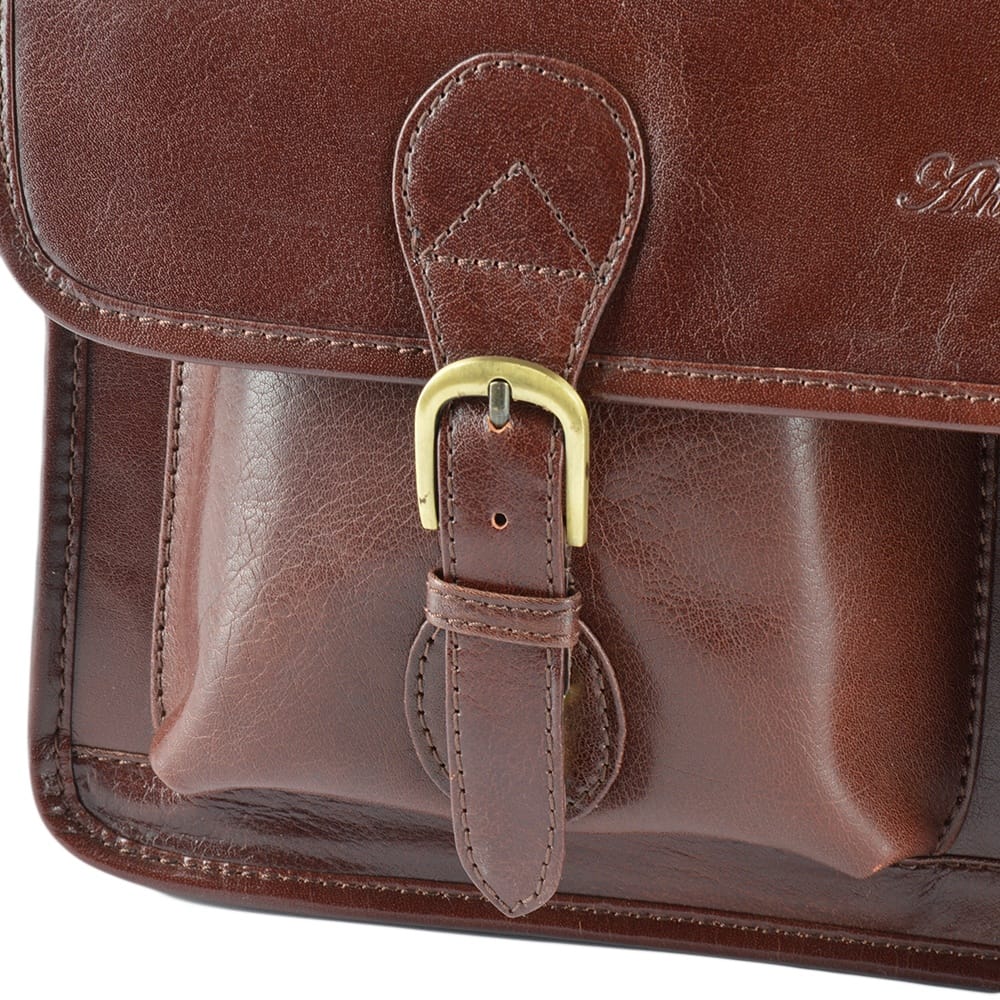 Tasker & Shaw | Luxury Menswear | Ealing traditional leather briefcase