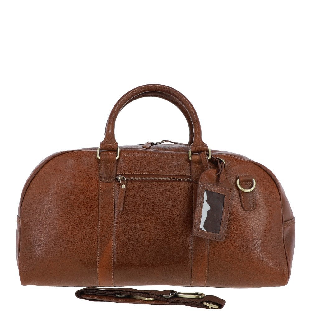 Tasker & Shaw | Luxury Menswear | Wimbledon leather travel holdall / weekender