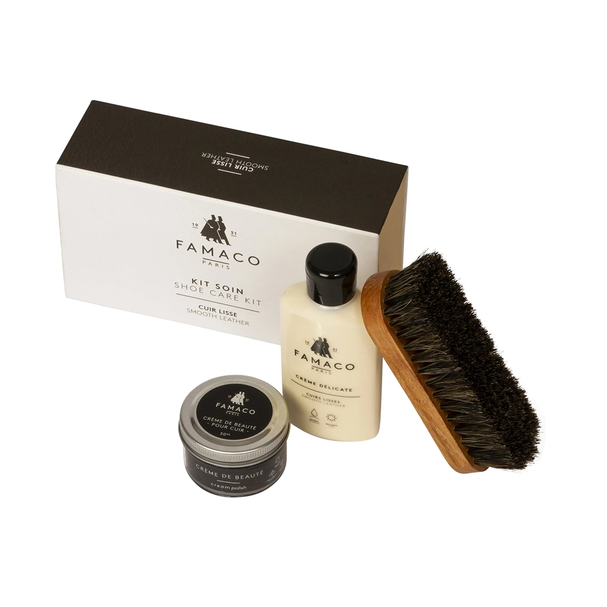 Tasker & Shaw | Luxury Menswear | Smooth leather care kit by Famaco