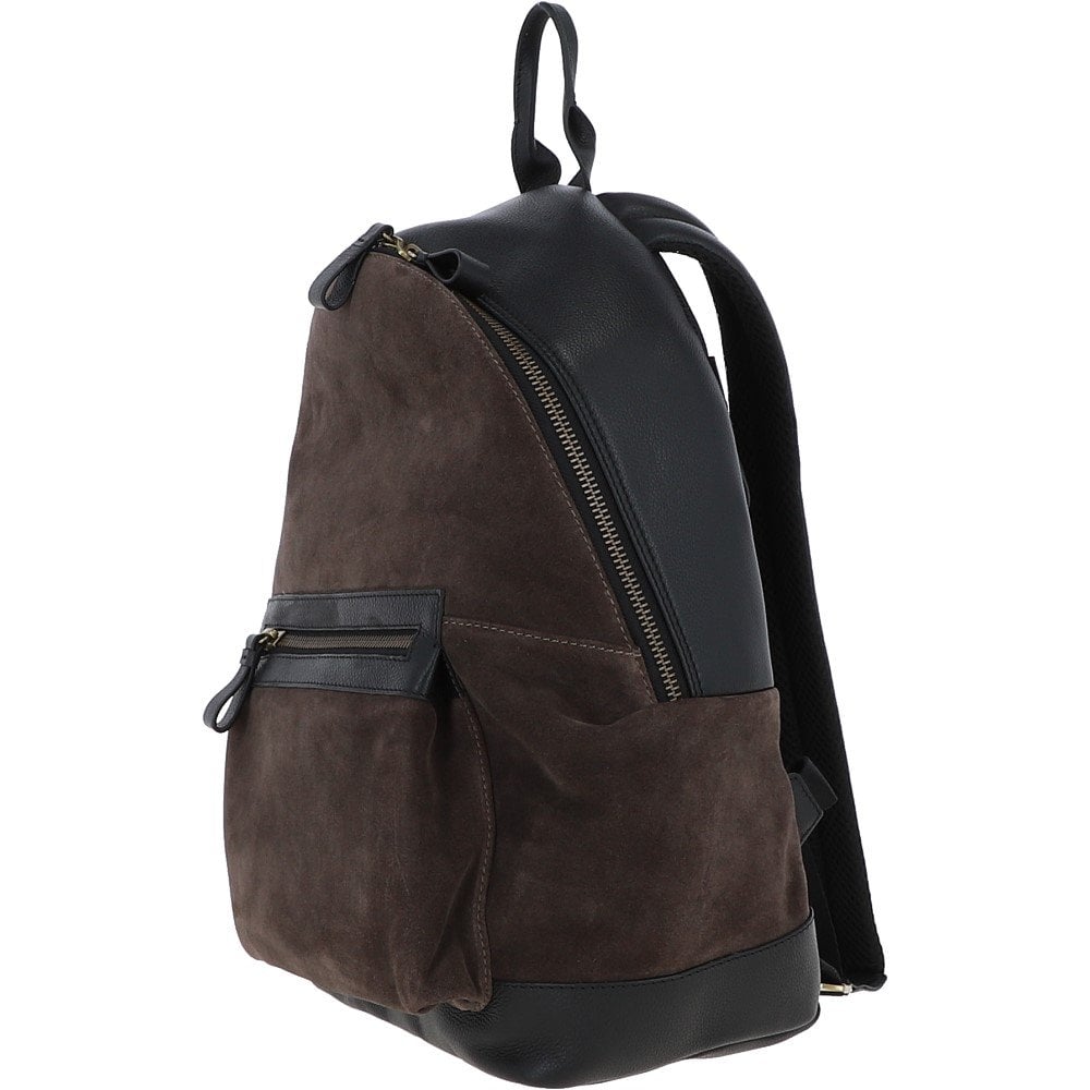 Tasker & Shaw | Luxury Menswear | Tucker luxury suede & leather backpack