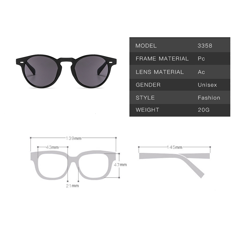 Tasker & Shaw | Luxury Menswear | Wolf, Oval polycarbonate sunglasses