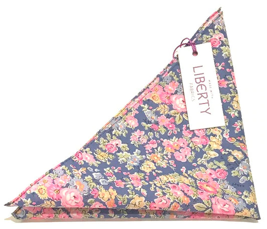 Tasker & Shaw | Luxury Menswear | Made with Liberty fabric "Tatum" pocket square