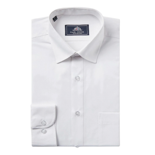 Tasker & Shaw | Luxury Menswear | CLASSIC FIT WHITE SINGLE CUFF SHIRT