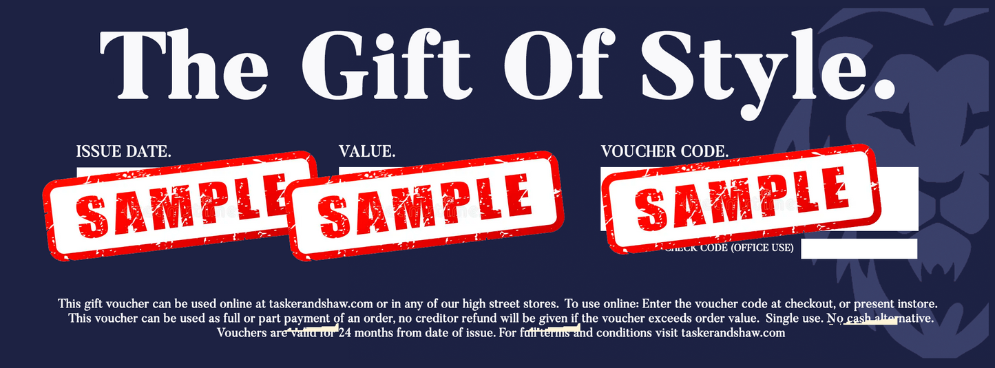 Tasker & Shaw Gift Card (Mark Webster)