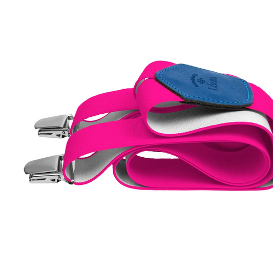 Tasker & Shaw | Luxury Menswear | Hot pink braces/suspenders