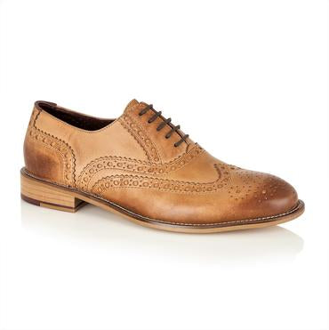 Tasker & Shaw | Luxury Menswear | Clyde Brogue Tan