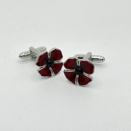 Tasker & Shaw | Luxury Menswear | Poppy cufflinks