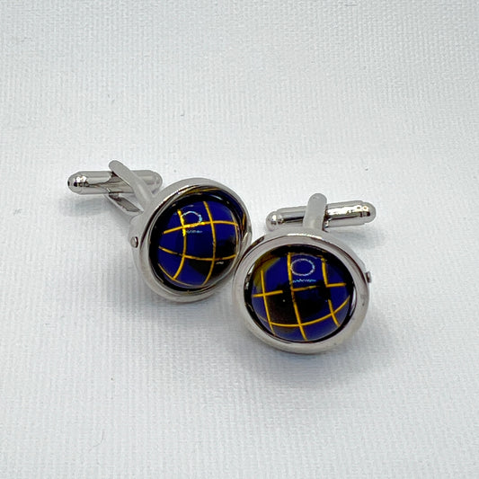 Tasker & Shaw | Luxury Menswear | Dark blue spinning globes