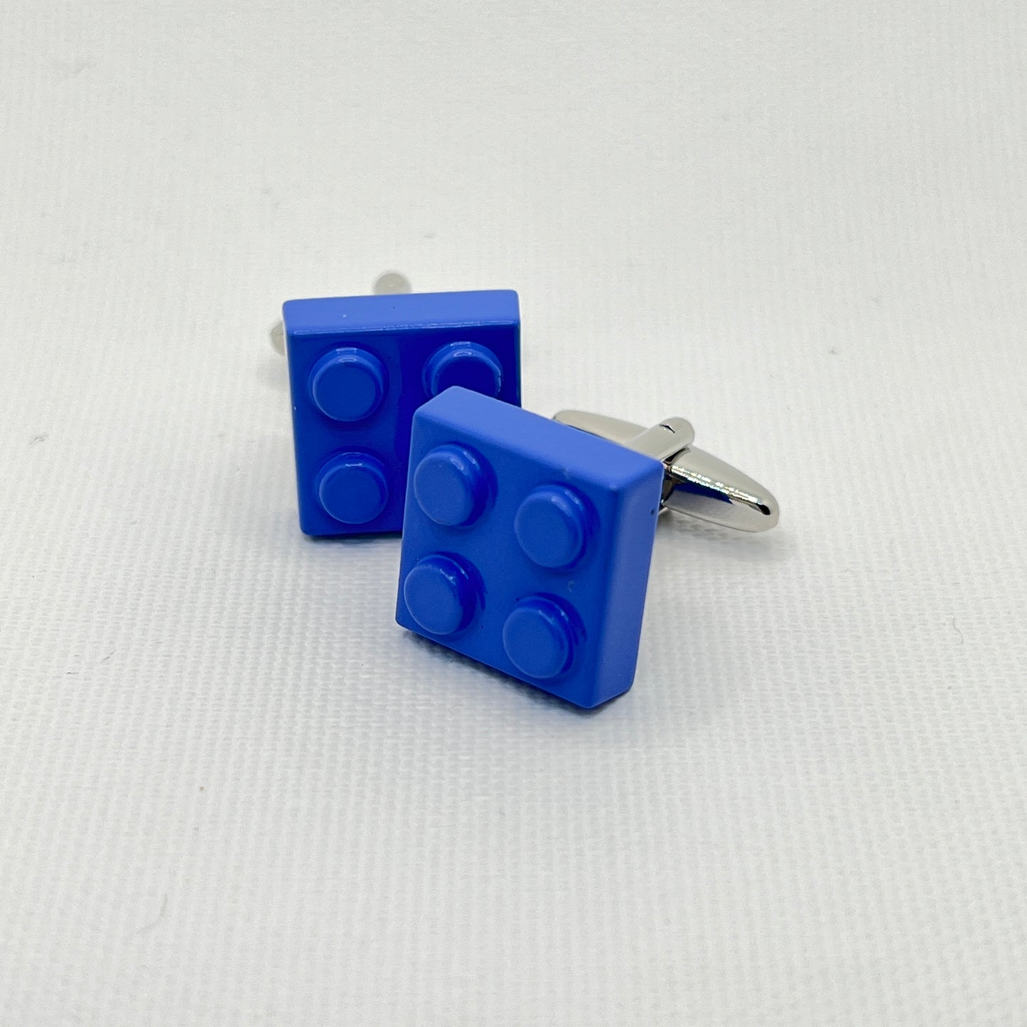 Tasker & Shaw | Luxury Menswear | Blue "Lego" Cufflinks