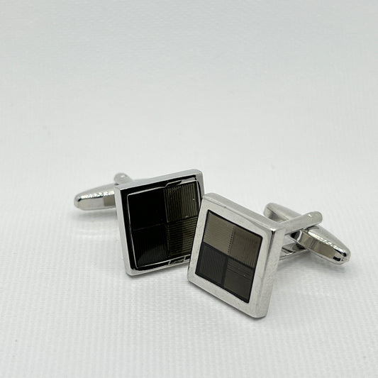 Tasker & Shaw | Luxury Menswear | Shades of Grey Cufflinks