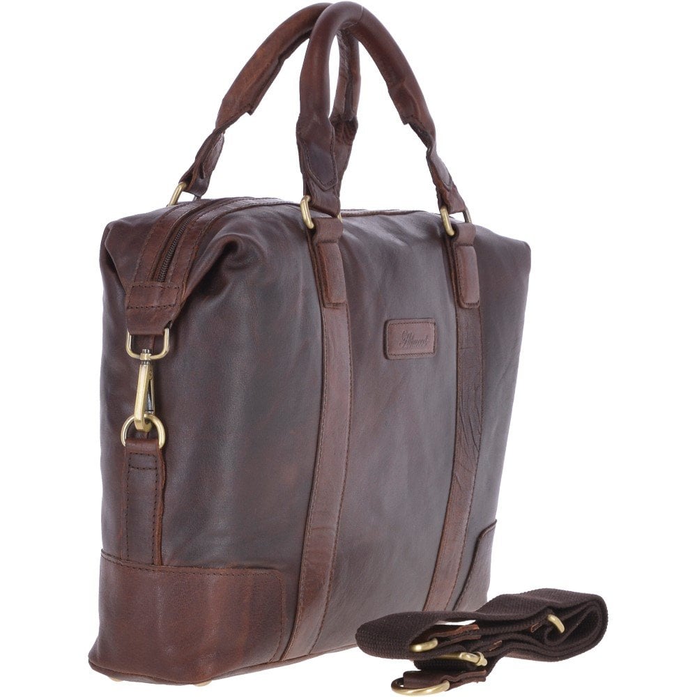 Tasker & Shaw | Luxury Menswear | Southbank vintage leather laptop/work bag