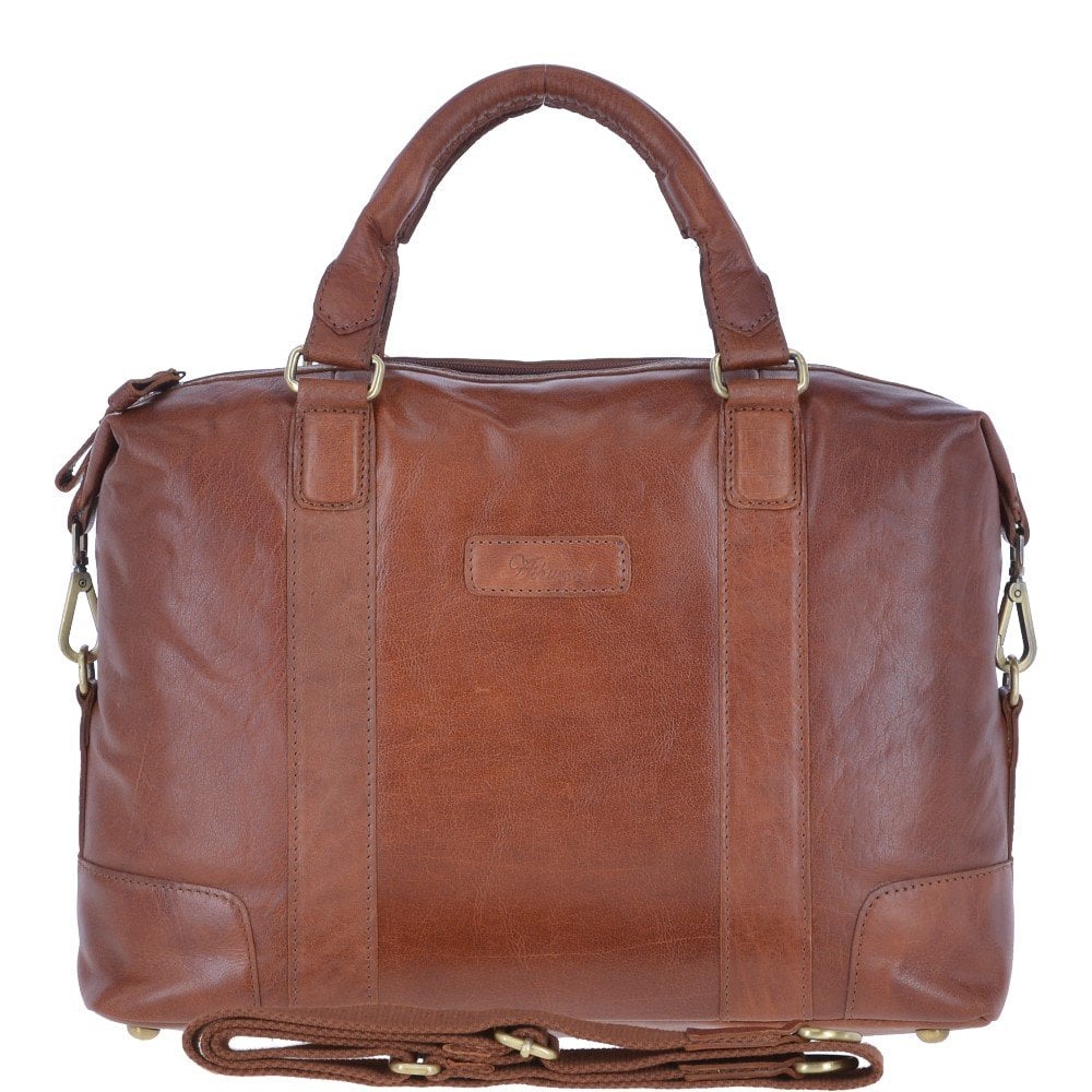 Tasker & Shaw | Luxury Menswear | Southbank vintage leather laptop/work bag